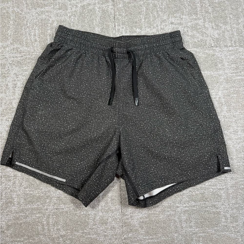 Bearbottom Grey Black Speck Patterned Athletic Sh… - image 1